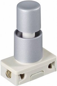 Przełącznik wciskany zatrzask interBär 3030-611.81, 1 x wł/wył, 1 szt.