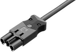 Adapter przyłączeniowy sieci zasilania złącze męskie zasilające - z wolnym końcem Adels-Contact AC 166 ALCGS/315 100 2 + PE biały  1 szt.