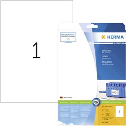 Herma 5065 Etykieta uniwersalna 210 x 297 mm Papier biały 25 szt. Trwały Drukarka atramentowa, Drukarka Laserowa, Drukarka Laserowa, kolorowa, Kopiarka, Drukarka z funkcją kopiowania w kolorze, Drukarka etykiet
