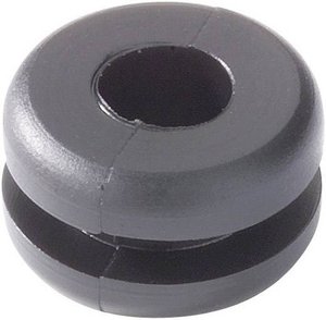 Przelotka HellermannTyton, HV1402-PVC-BK-M1, 633-04020, (Ø x W) 23 mm x 7 mm, czarny, 1 szt.