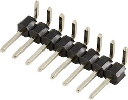 Głowica kołkowa 2,54 mm, kątowa, liczba rzędów: 1 Liczba biegunów w rzędzie: 8 TRU COMPONENTS TC-8596924 Listwa kołkowa, męska, standardowa 1 szt.