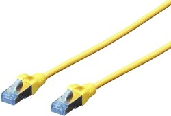 Professional DIGITUS kat. 5e SF-UTP, AWG 26/7, skrętka, o długości 3 m, żółty kabel LAN Digitus DK-1532-030/Y, 1 szt., RJ45, CAT 5e, SF/UTP, 3.00 m, żółty