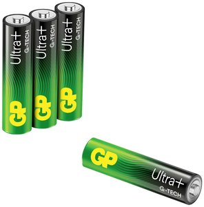 Baterie AAA GP Alkaline Ultra Plus 1,5V zestaw 4 sztuk Bateria AAA/R03 GP Batteries Ultra  1.5 V 4 szt.