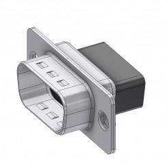 Złącze męskie D-Sub Deltron Connectors DTS09 PX, rzędy: 2, styki: 9, 180 °, 1 szt.