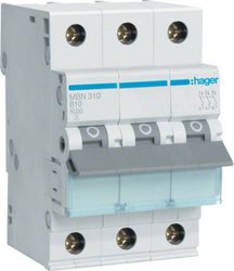 Wyłącznik automatyczny Hager MBN310 MBN310, 230 V, 400 V, 10 A