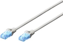 Kabel DIGITUS Professional CAT 5e U-UTP, AWG 26/7, Twisted Pair, 15 m długości, szary kabel LAN Digitus DK-1512-150, 1 szt., RJ45, CAT 5e, U/UTP, 15.00 m, szary