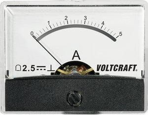 Analogowy wskaźnik panelowy VOLTCRAFT AM-60X46/5A/DC