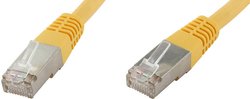 kabel LAN econ connect F6TP15GE, 1 szt., RJ45, CAT 6, S/FTP, 15.00 m, żółty
