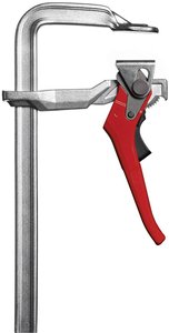 Ścisk dźwigniowy ślusarski stalowy GH 400/120 Bessey GH40 Maksymalna rozpiętość:400 mm  Posuw:120 mm