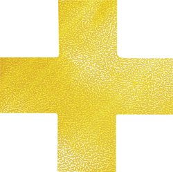 Durable 170104 Oznaczenie Miejsca, Kształt Krzyża signal yellow 10 szt. (D x S x W) 150 x 150 x 0.7 mm