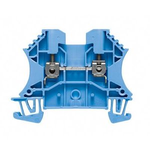 Seria W, Przelotowa rzędowa listwa zaciskowa, Przekrój pomiarowy: 2.5 mm², złącze śrubowe, montaż bezpośredni Weidmüller WDU 2.5 BL 1020080000-100 100 szt.