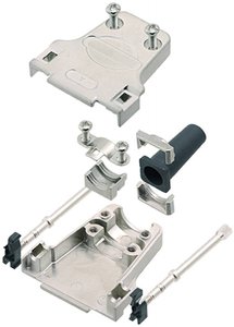 Obudowa złącza D-SUB encitech DTZF25-RG-LJS-K 7960-0209-03, odlew cynkowy, 180 °, 1 szt.