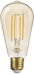 brennenstuhl® Connect WiFi Żarówka LED Edison E27, 490lm, 4,9W Żarówka LED Brennenstuhl 1294870272, 1 szt.