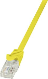 Kabel LAN LogiLink CP2057U, 1 szt., RJ45, CAT 6, U/UTP, 2.00 m, żółty