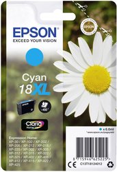 Epson atrament T1812, 18XL tusz oryginalny  Cyjan C13T18124012