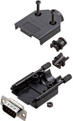 Zestaw listew męskich D-Sub TRU COMPONENTS TCDTPKP09DBPK 7708672, rzędy: 2, styki: 9, 180 °, 1 szt.