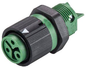 Złącze męskie okrągłe Wieland RST16I3 S B1 M02 GN 46.031.5055.7, styki:2 + PE, 250 V, 16 A, 1 szt.