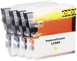 Renkforce Tusz Zamiennik Brother LC-985BK, LC-985C, LC-985M, LC-985Y Czarny, Cyjan, Magenta, Żółty  atrament Renkforce RF-5718884, 1 szt.