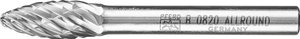 Frez z węglika wolframu w kształcie płomienia, trzpień 8x20 mm ø 6 mm Nacięcie ALLROUND do wszechstronnego zastosowania Frez PFERD B 0820/6 ALLROUND 21001015, 8 mm x 60 mm , 1 szt.
