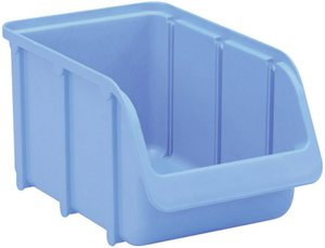Skrzynka magazynowa Hünersdorff 3 673300  (S x W x G) 146 x 127 x 242 mm niebieski 1 szt.