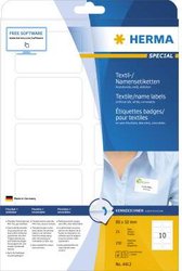 Herma 4412 Etykiety z nazwami 80 x 50 mm Jedwab octanowy biały 250 szt. Z możliwością usunięcia Drukarka Laserowa, Drukarka Laserowa, kolorowa, Kopiarka, Drukarka z funkcją kopiowania w kolorze