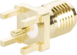 złącze żeńskie do wbudowania pionowego 50 Ω BKL Electronic 0409074 1 szt. 0409074