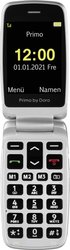Primo 408 by doro grafit - duże klawiszowe narzędzia z plus dodatkowe bezpieczeństwo! Telefon komórkowy dla Seniora Primo by DORO 360092, 2.8 cal