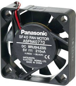 Wentylator osiowy Panasonic ASFN42770, 5 V/DC, 9 m³/h, (D x S x W) 40 x 40 x 10 mm