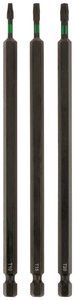 KWB 3 bity 150 mm TX T10, T15, T20 Zestaw Torsion 123243 (stal TQ 60, strefa skrętna, ISO 1173, napęd C6.3), L Bit-TX T 10, T 15, T 20 kwb  123243 C 6.3 3 szt.