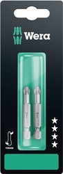 Bit krzyżakowy PH 2 Wera 851/4 TZ SB SiS 05134381001 stal narzędziowa Stal stopowa, twardy F 6.3 2 szt.