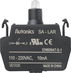 TRU COMPONENTS  Typ pojedynczy blok LED / 110 V, 240 V / czerwony TRU COMPONENTS SA-LAR Element LED   czerwony  110 V, 240 V 1 szt.