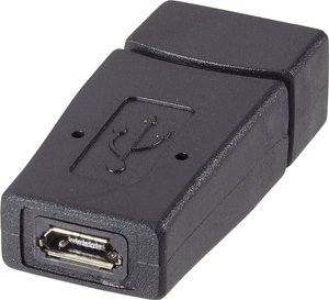 Przejściówka, adapter USB Renkforce rf-usba-01 RF-4297185, [1x złącze żeńskie USB-A 2.0 - 1x złącze żeńskie Micro-B USB 2.0]