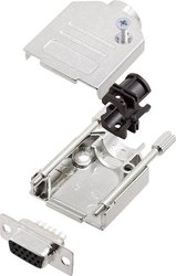 Zestaw listew żeńskich D-Sub encitech DTZK09-HDS15-K 6355-0012-11, rzędy: 3, styki: 15, 180 °, 1 zest.