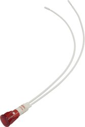 Standardowa lampa sygnałowa z żarówką TRU COMPONENTS 1524029 10.50 mm 230 - 230 V czerwony 1 szt.