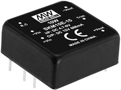 Seria modułów przetwornic MEANWELLL DC/DC SKM10 DIP 1''x1''' Obudowa Pojedyncze wyjście Stosunek napięcia wejściowego: 2:1 Moc: 10W regulowana Moduł przetwornicy DC/DC Mean Well SKM10A-05 SKM10A-05, 10 W, 2 A, 1 szt.
