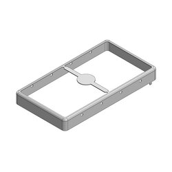 57 x 31 x 6 mm Dwuczęściowa, ciągniona bezszwowo osłona RF/osłona EMI FRAME (CRS) Ekranowa rama osłonowa Masach TECH EMI/RFI-Abschirmung MS570-10F, 1 szt.