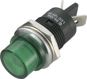 Lampka sygnalizacyjna LED TRU COMPONENTS TC-R9-124LB1-01-BGG4 1587997, 700 mcd, 12 V/DC, 16 mm