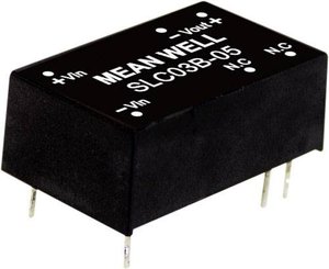 Moduły przetwornicy DC/DC MeanWell serii SLC03DIP/DIL16 Obudowa Pojedyncze wyjście Stosunek napięcia wejściowego: 2:1 Moc: 3W regulowana Moduł przetwornicy DC/DC Mean Well SLC03C-15 SLC03C-15, 3 W, 200 mA, 1 szt.