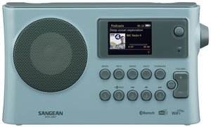 Radio internetowe Sangean WFR-28BT DAB+, FM funkcja ładowania akumulatora, obsługa Spotify jasnoniebieski