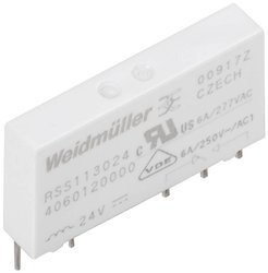 Przekaźnik wtykowy Weidmüller RSS113024F 1454430000, 250 V/AC, 250 V/DC, 6 A, 18 szt.