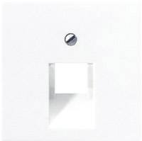 Jung A569-1PLUAWW Pokrowiec na skrzynki danych 1-krotnie alpejski biały Osłona Jung A569-1PLUAWW śnieżnobiały