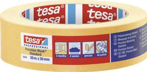 Taśma maskująca tesa Präzisionskrepp® 04344-00002-00 PRECISION STANDARD (D x S) 50 m x 30 mm 50 m 1 szt.