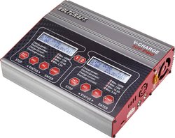 Ładowarka modelarska VOLTCRAFT V-Charge 200 Duo 1539603, 12 V, 230 V, 10 A