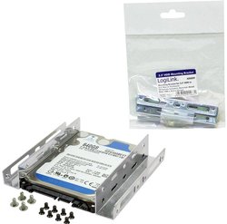 Kąt montażu dysku twardego LogiLink AD0009 od 2,5'' do 3,5'', metal Szyna montażowa do dysków twardych 3,5'' LogiLink AD0009 1 szt.