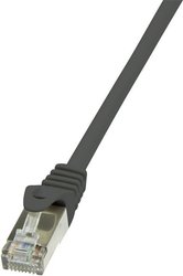 Kabel LAN LogiLink CP2023S, 1 szt., RJ45, CAT 6, F/UTP, 0.50 m, czarny