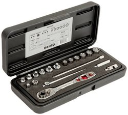 Zestaw narzędzi do techniki chłodniczej, 1/4",, cal, 19-cz Nasadka zestaw Bahco R6725ZK 1/4''