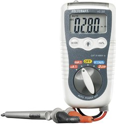 Multimetr przeznaczony do pracy w trudnych warunkach eksploatacyjnych, seria VC-20 Multimetr VOLTCRAFT VC-20 CAT IV 600 V