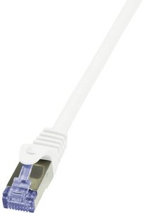 Kabel LAN LogiLink CQ3121S, 1 szt., RJ45, CAT 6a, S/FTP, 30.00 m, biały