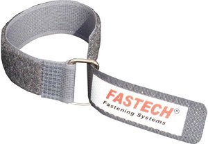 Taśma rzepowa z paskiem element z pętelkami i haczykami (D x S) 220 mm x 20 mm szary FASTECH® F101-20-220M-FT 1 szt.