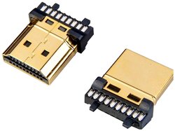 Złącze lutowane Lyndahl LKHDMICON19 HDMI męskie (AM) Złącze HDMI Lyndahl LKHDMICON19 LKHDMICON19, 1 szt.